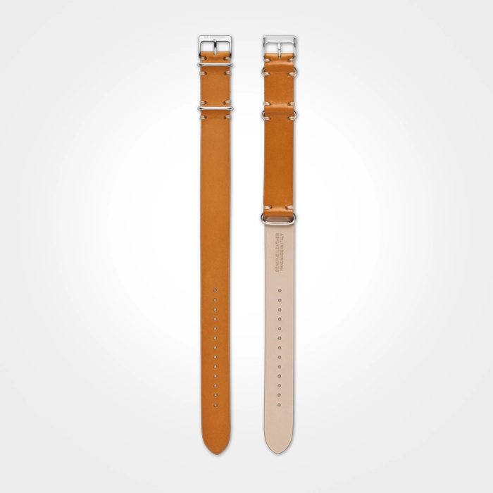 Leather Nato Strap - Camel