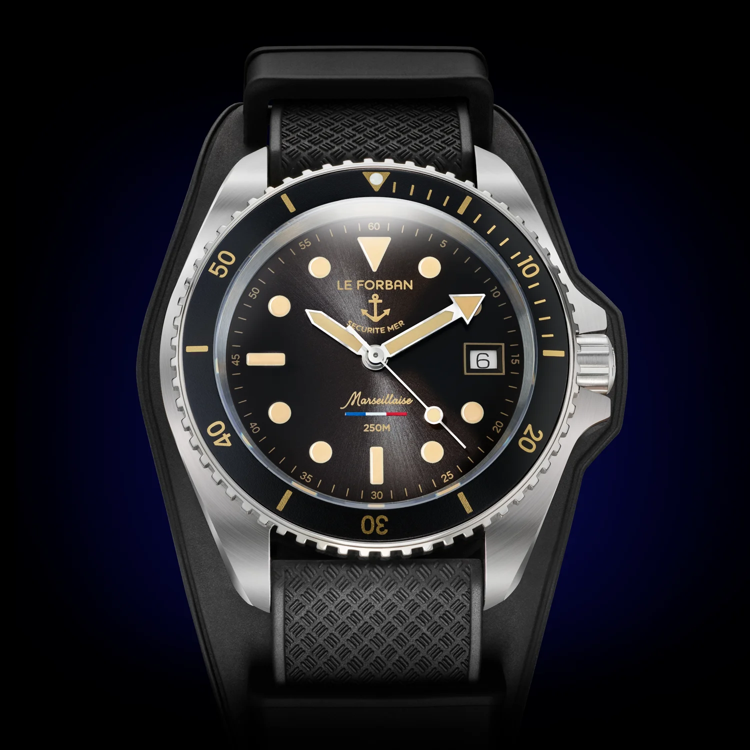 Le Forban Marseillaise Onyx Black — Dive Bund® Strap